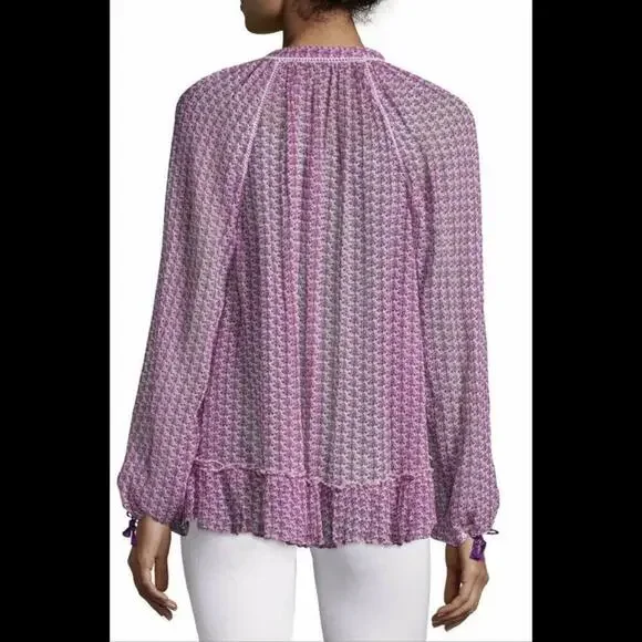 CALYPSO ST. BARTH Tunic SERMI Silk Blouse Bikini Cover-Up S Small Janeiro - Picture 2 of 9